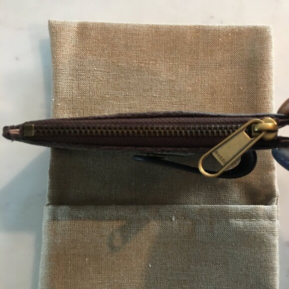 GUCCI Ophidia Coin Purse/Card Holder Brown/Beige - Picture 9 of 9